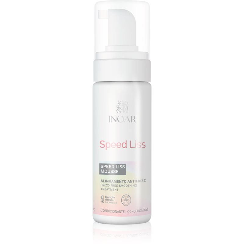 INOAR Speed Liss spumă de păr pentru catifelarea si hranirea parului uscat si indisciplinat 150 ml