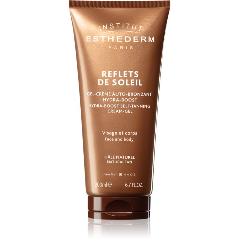 Institut Esthederm Reflects Of Sun Hydra-Boost Self-Tanning Cream-Gel gel autobronzant pentru fata si corp 200 ml