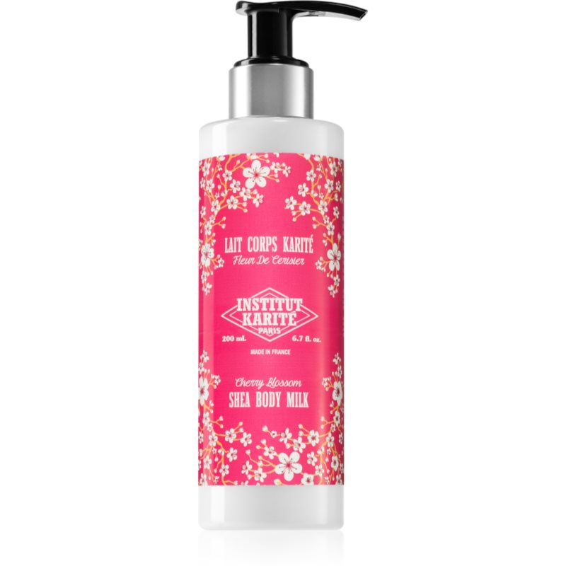 Institut Karité Paris Cherry Blossom Shea Body Milk lapte de corp delicat unt de shea 200 ml