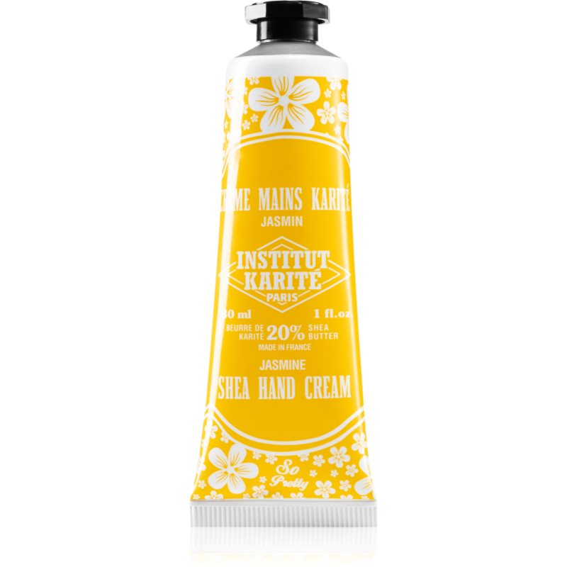 Institut Karité Paris Jasmin So Pretty crema de maini hidratanta unt de shea tube only 30 ml