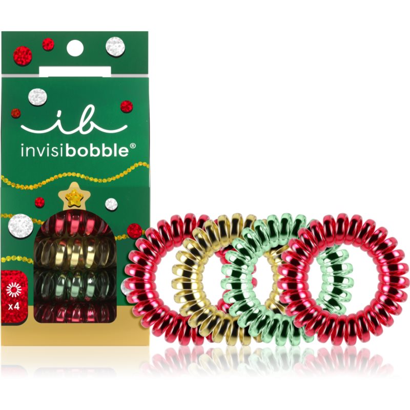 invisibobble Jingle Spiral Elastice pentru par mărimea S 4 buc