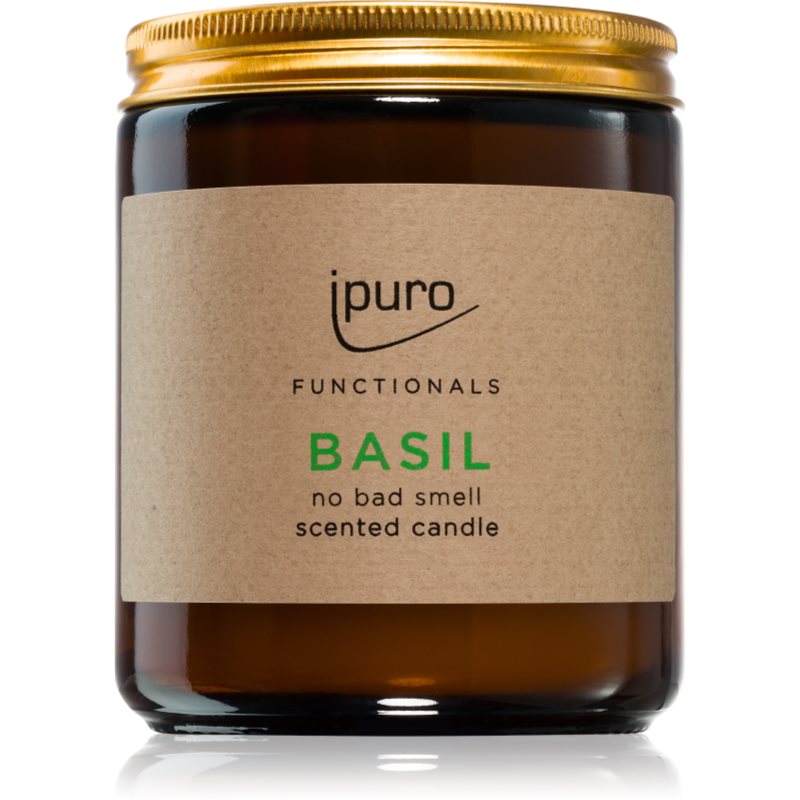 ipuro Functionals Basil lumânare parfumată 200 g