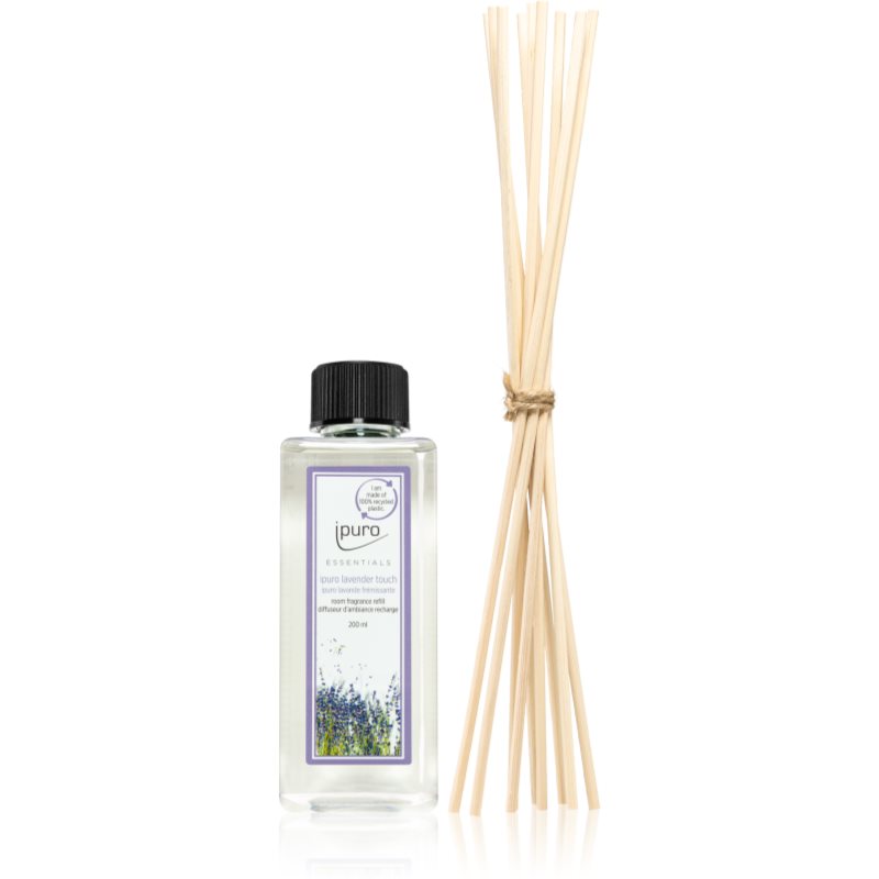 ipuro Essentials Lavender Touch reumplere în aroma difuzoarelor + betisoare de rezerva pentru odorizant de camera 200 ml
