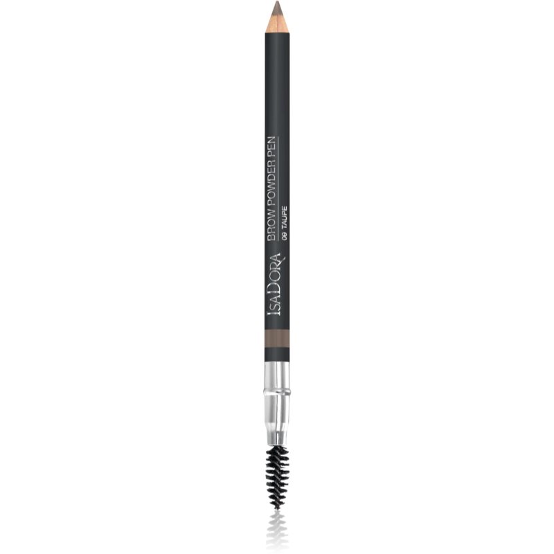 IsaDora Brow Powder Pen creion pentru sprancene cu pensula culoare 09 Taupe 1,1 g