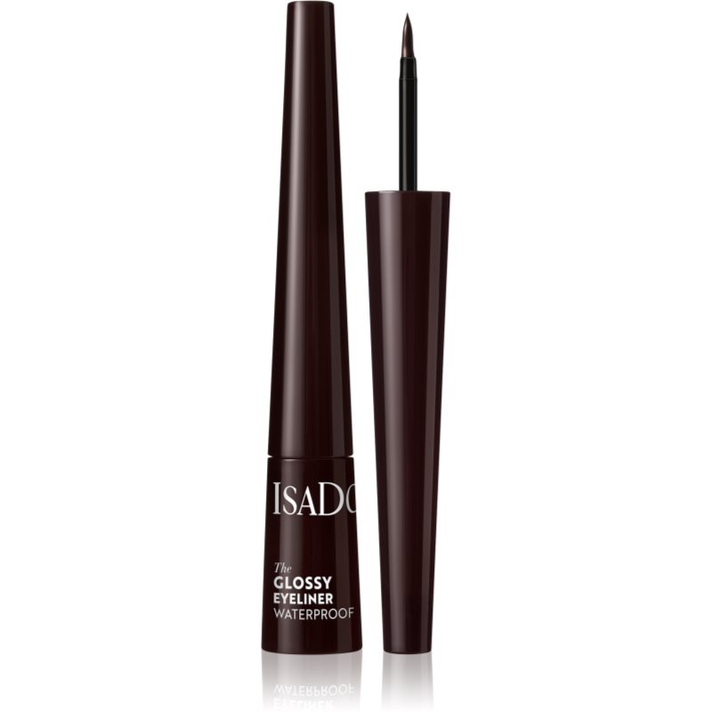 IsaDora Glossy Eyeliner eyeliner rezistent la apă culoare 42 Dark Brown 2,5 ml