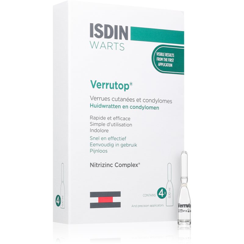 ISDIN Verrutop soluție dermică pentru îndepărtarea negilor 4 buc