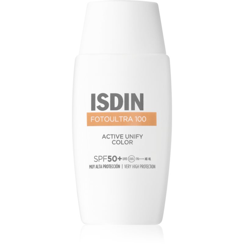 ISDIN FotoUltra 100 Active Unify Color Depigmentant SPF50+ fluid protector tonifiant pentru față 50 ml ISDIN FotoUltra 100 Active Unify Color Depigmentant SPF50+ fluid protector tonifiant pentru față 50 ml