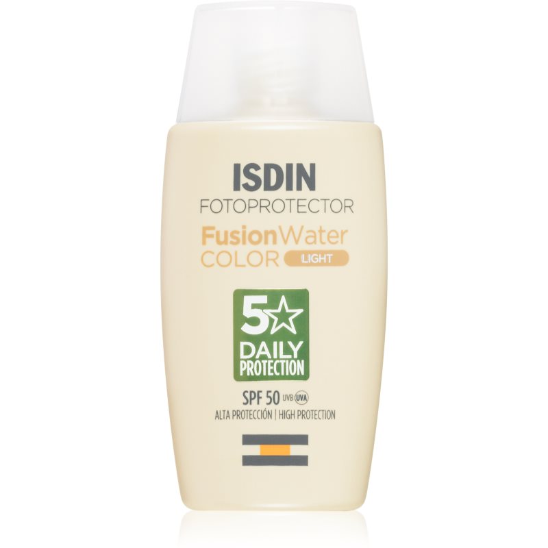 ISDIN Fusion Water fluid pentru fata cu protectie solara SPF 50 culoare light 50 ml