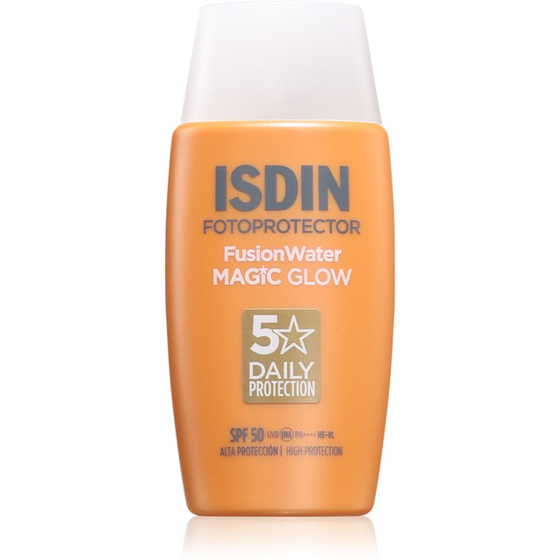 ISDIN Fotoprotector FusionWater Magic Glow fluid protecție SPF 50 50 ml