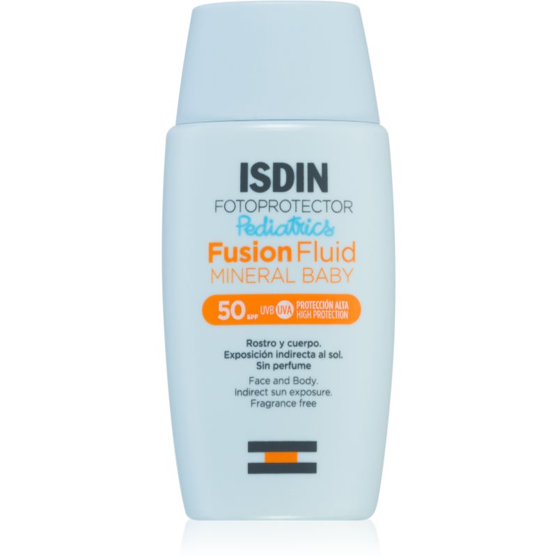 ISDIN Fotoprotector Fusion Fluid Mneral Baby Crema de soare cu minerale pentru copii SPF 50 50 ml