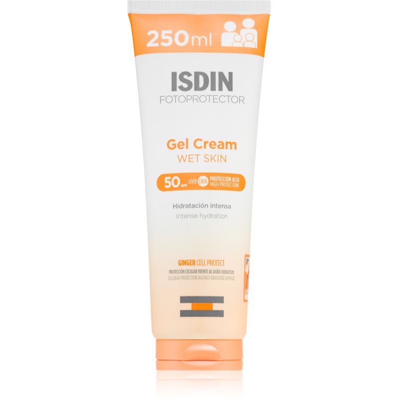 ISDIN Fotoprotector Wet Skin tratament pentru protectie solara cu efect de hidratare SPF 50 250 ml