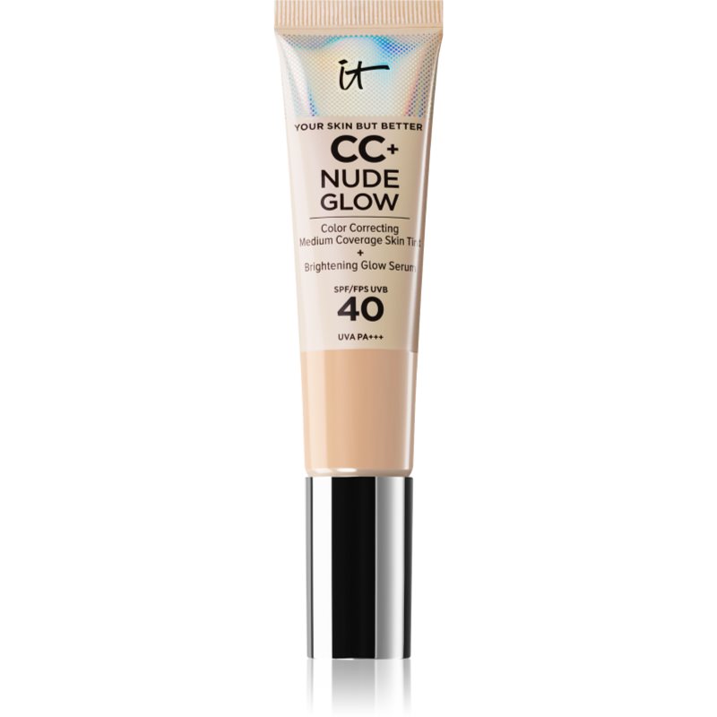 IT Cosmetics Your Skin But Better CC + Nude Glow crema CC pentru o piele mai luminoasa SPF 40 Fair 32 ml