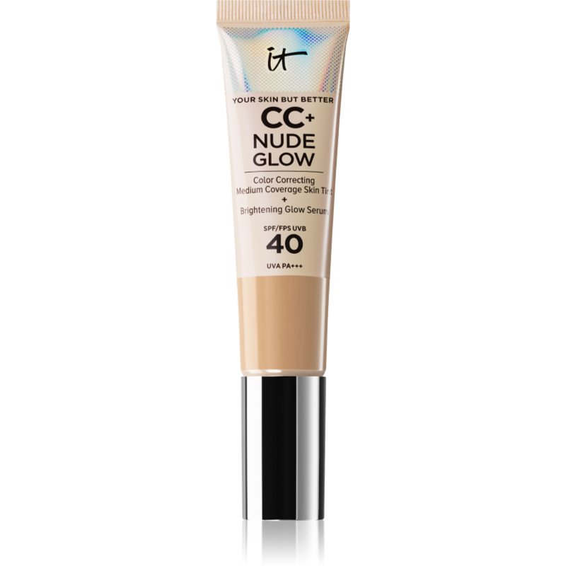 IT Cosmetics Your Skin But Better CC + Nude Glow Fond de ten iluminator SPF 40 culoare Neutral Medium 32 ml