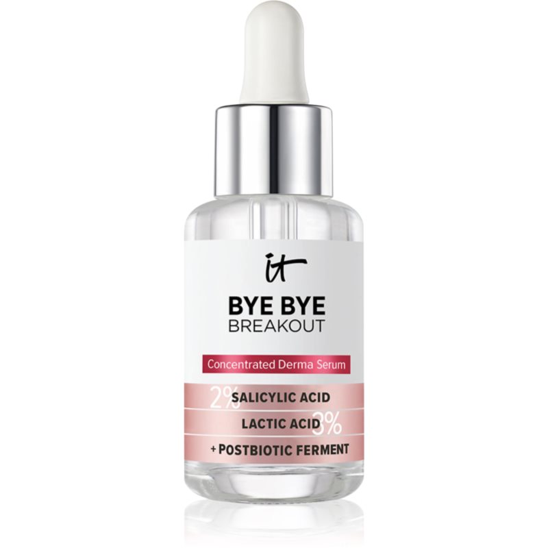 IT Cosmetics Bye Bye Breakout ser de piele pentru a regla sebumul si acneea cu acid salicilic pentru femei 30 ml