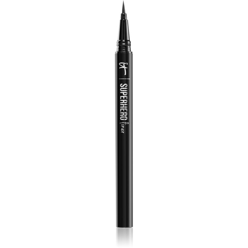 IT Cosmetics Superhero Liquid Eyeliner eyeliner în fix pentru femei Black 0.55 ml