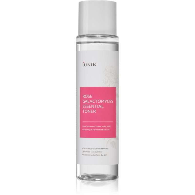 iUnik Rose Galactomyces apa tonica fina faciala hidrateaza pielea si inchide porii 200 ml