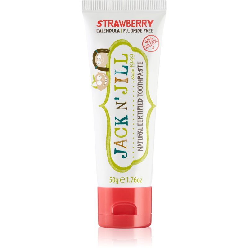 Jack N’ Jill Natural pasta de dinti naturala pentru copii aroma Strawberry 50 g