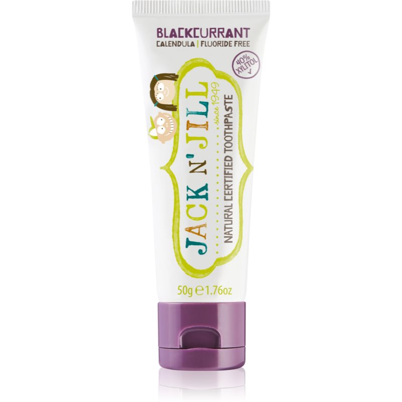 Jack N’ Jill Natural pasta de dinti naturala pentru copii aroma Blackcurrant 50 g