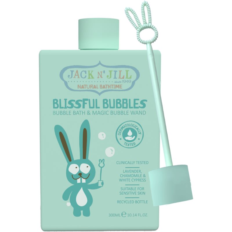 Jack N’ Jill Natural Bathtime Blissful Bubbles spuma de baie cu inel pentru baloane de săpun 300 ml