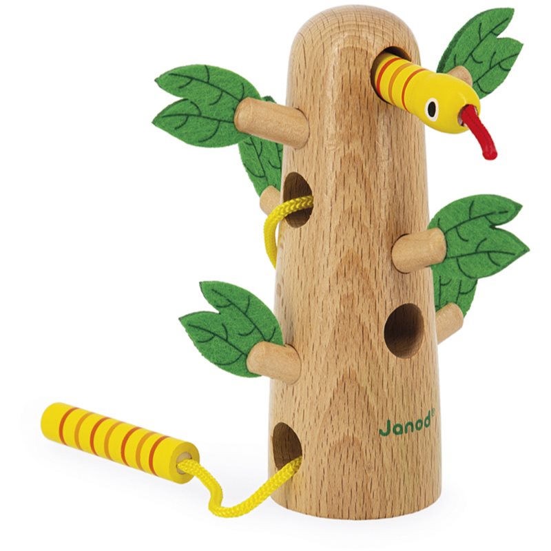 Janod Tropik Tropical Lace-Up Tree jucărie cu activități 18m+ 1 buc