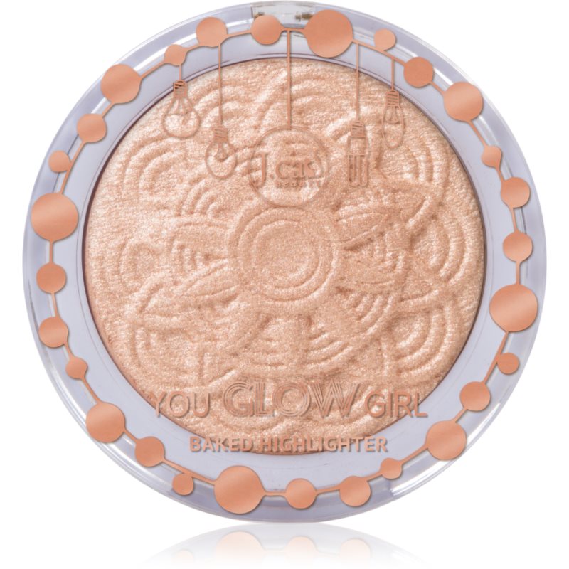 J.Cat Beauty You Glow Girl iluminator compact culoare 105 Moon Light 8.5 g