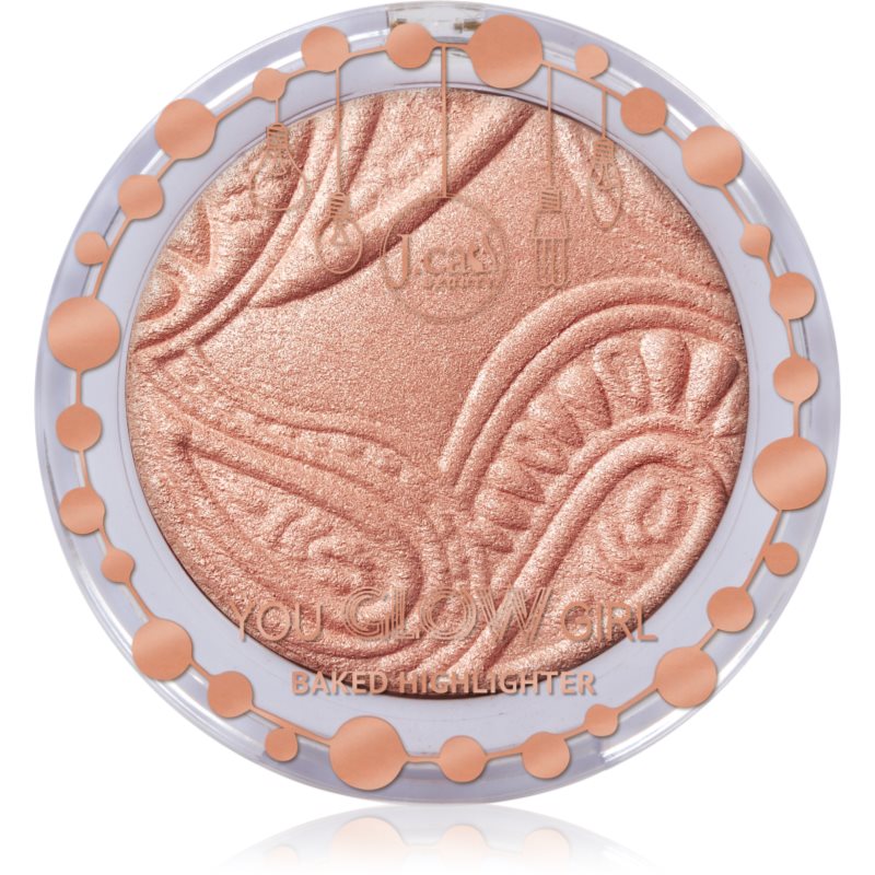 J.Cat Beauty You Glow Girl iluminator compact culoare 107 Moon and Back 8.5 g