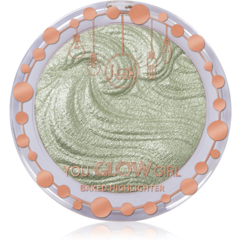 J.Cat Beauty You Glow Girl iluminator compact culoare 108 Mermaid Skin 8.5 g