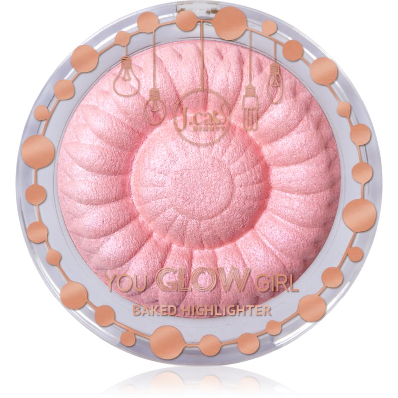 J.Cat Beauty You Glow Girl iluminator compact culoare 109 Unicorn Fave 8.5 g