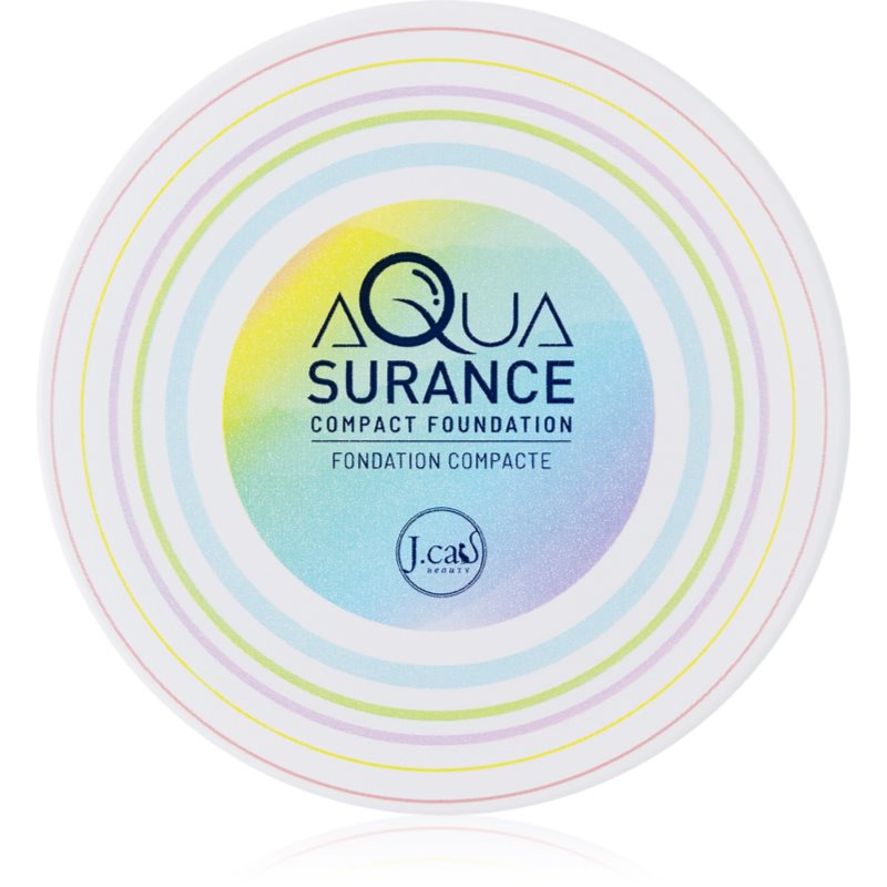 J.Cat Beauty Aquasurance pudra compacta pentru acoperire medie spre maxima culoare 106 Honey 9 g