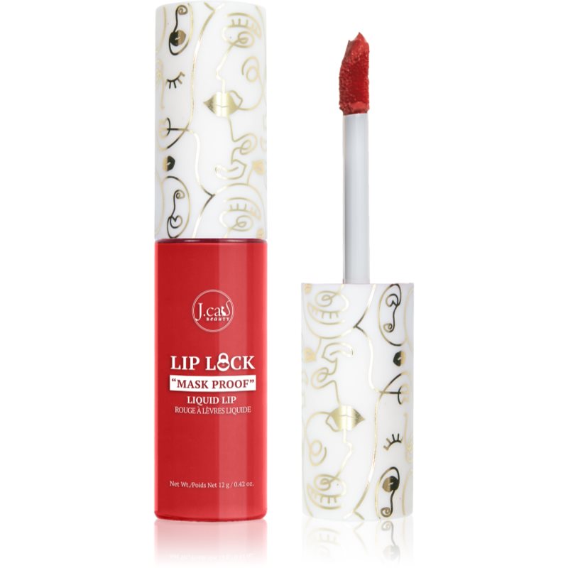 J.Cat Beauty Lip Lock Ruj de buze lichid, de lunga durata cu efect matifiant culoare 103 First Response 10 g