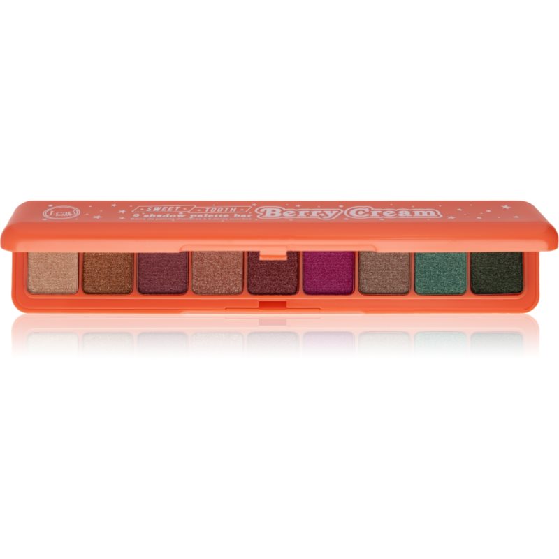 J.Cat Beauty Sweet Tooth paletă cu farduri de ochi culoare 101 Berry cream 7.2 g