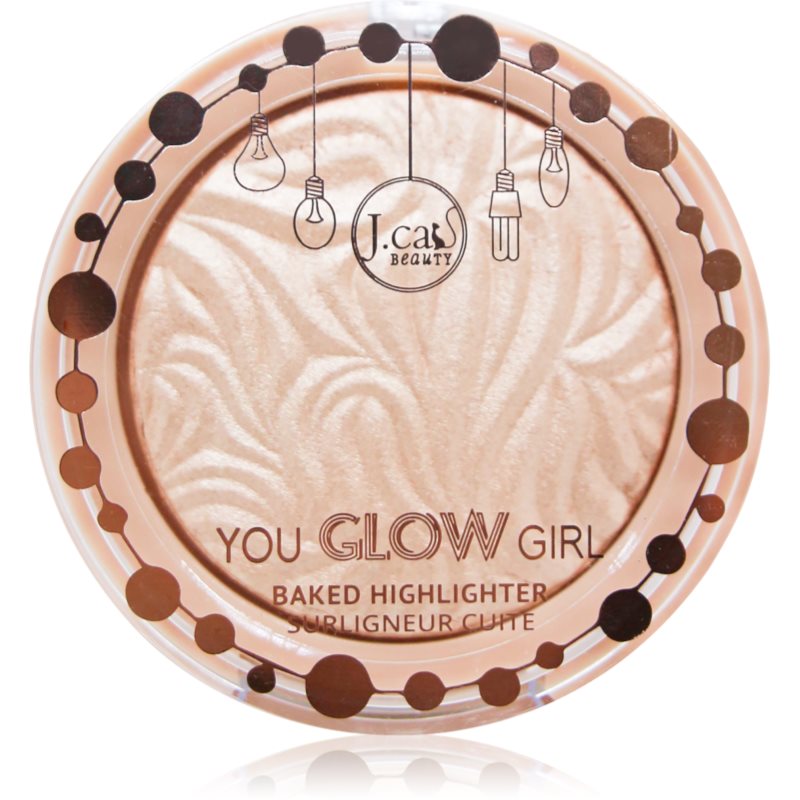 J.Cat Beauty You Glow Girl iluminator compact culoare 111 Seaside Frost 8.5 g