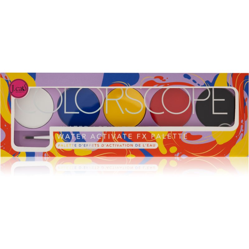 J.Cat Beauty ColorScope paletă de farduri pentru obraji cu pensula culoare Primary 5 g J.Cat Beauty ColorScope paletă de farduri pentru obraji cu pensula culoare Primary 5 g