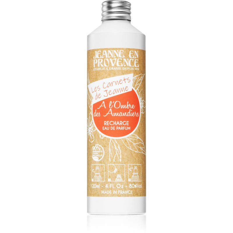 Jeanne en Provence Les Carnets de Jeanne A l\'Ombre des Amandiers Eau de Parfum reincarcabil pentru femei refill 120 ml