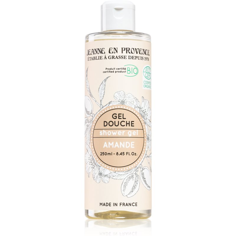 Jeanne en Provence BIO Almond gel de dus hranitor calitate BIO pentru femei 250 ml