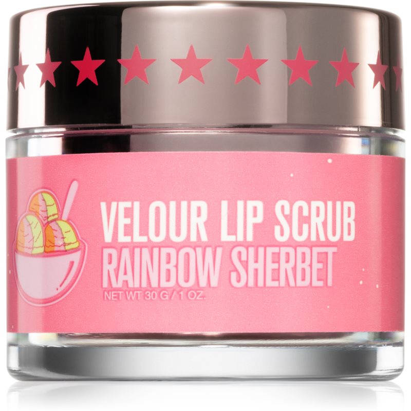 Jeffree Star Cosmetics Velour Lip Scrub exfoliant din zahar de buze Rainbow Sherbet 30 g