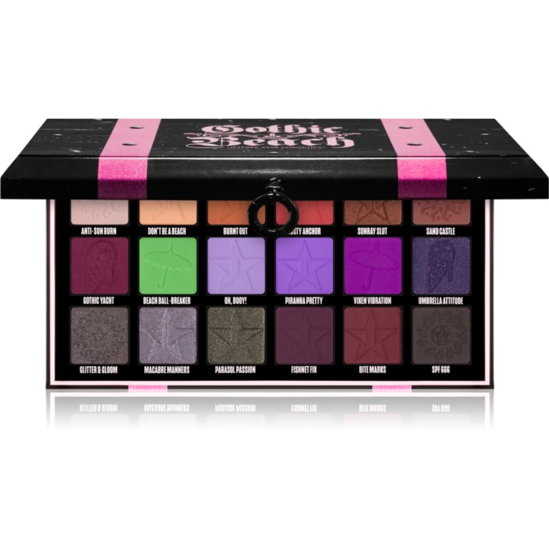 Jeffree Star Cosmetics Gothic Beach Palette paleta profesionala pentru fard de ochi 18x1,5 g