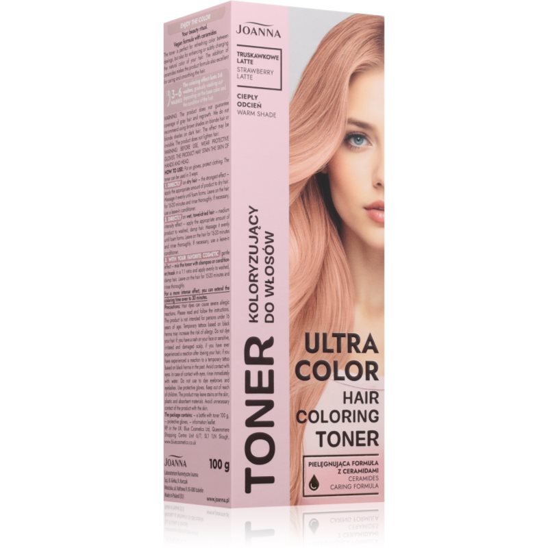 Joanna Ultra Color toner color culoare Strawberry Latte 100 g