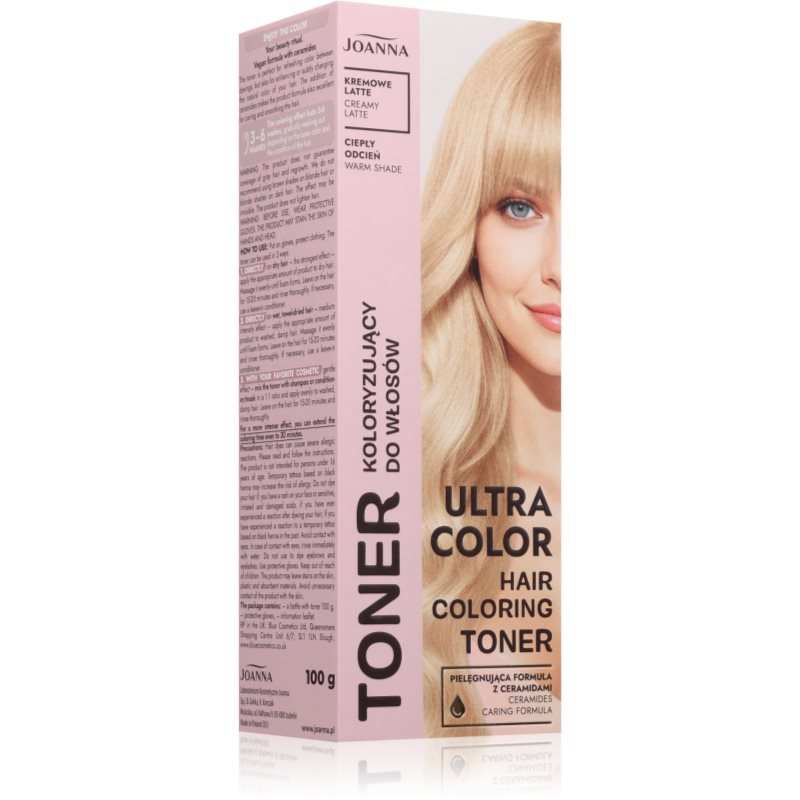 Joanna Ultra Color toner color culoare Creamy Latte 100 g
