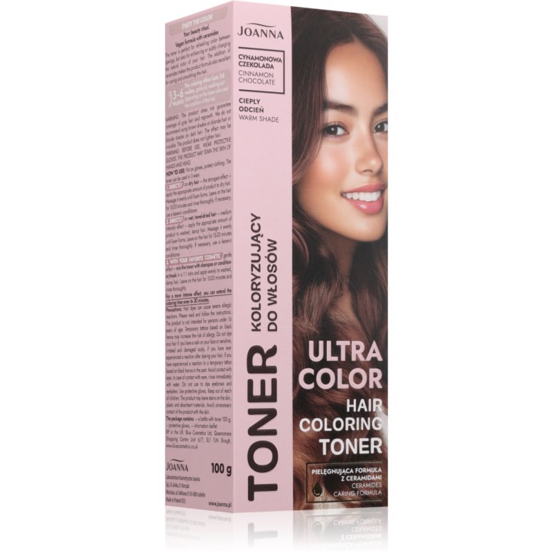 Joanna Ultra Color toner color culoare Cinnamon Chocolate 100 g