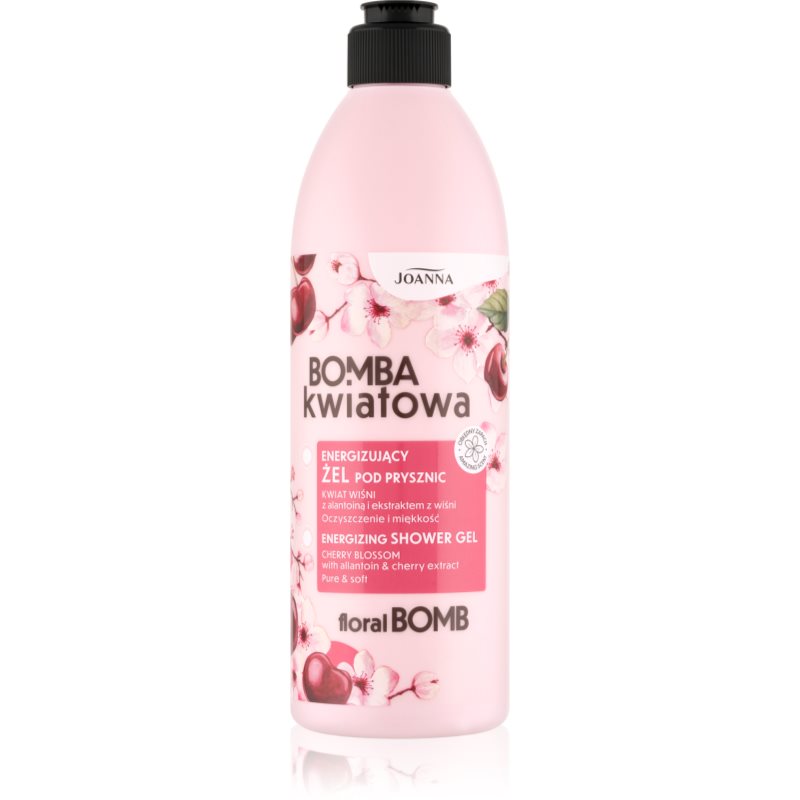 Joanna Floral Bomb Energizing gel de duș Cherry Blossom 500 ml