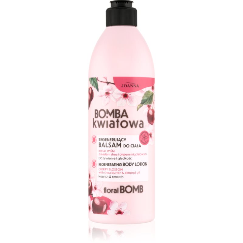 Joanna Floral Bomb Regenerating lapte de corp regenerator Cherry Blossom 500 g