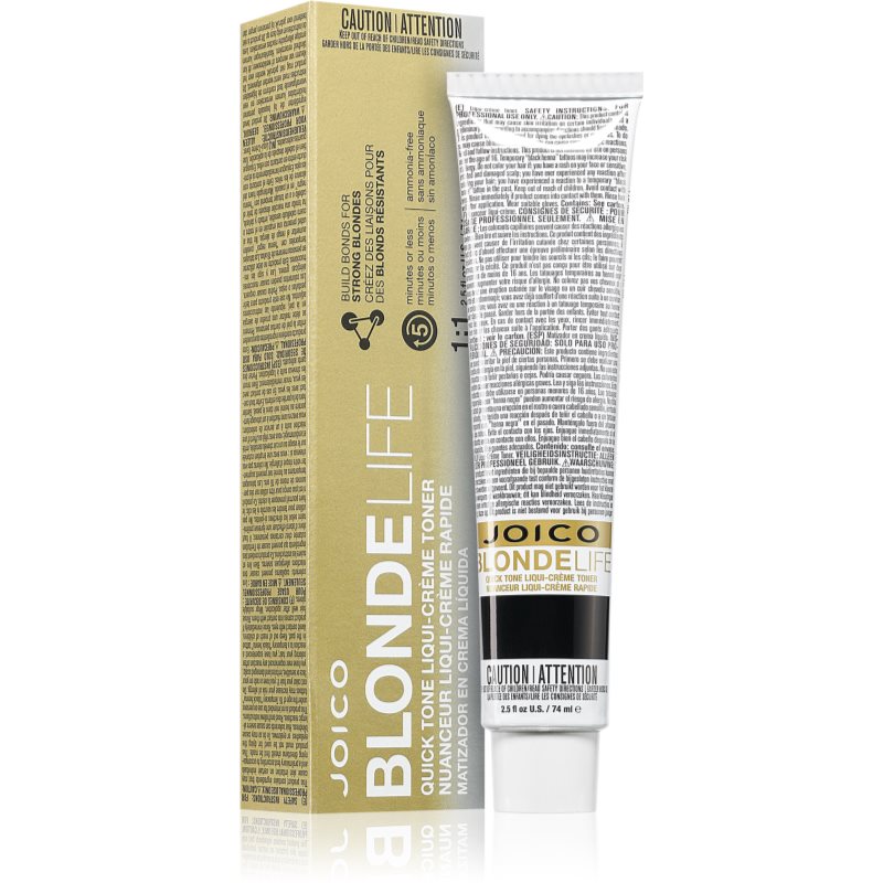 Joico Blonde Life Quick Tone Liqui toner rapid pentru par blond culoare Violet 74 ml