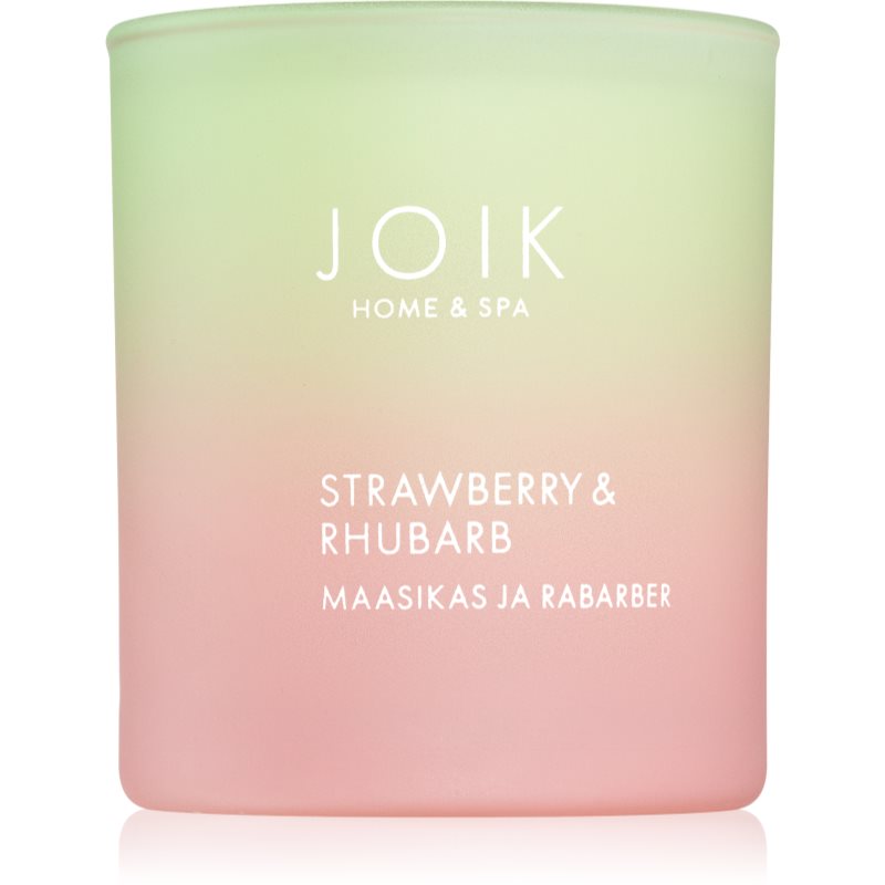 JOIK Organic Home & Spa Strawberry & Rhubarb lumânare parfumată 150 g