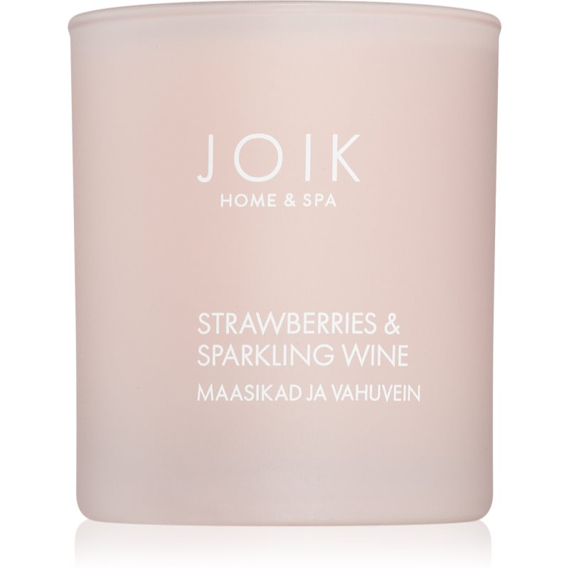 JOIK Organic Home & Spa Strawberries & Sparkling Wine lumânare parfumată 150 g