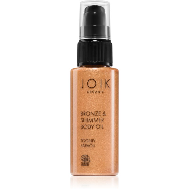JOIK Organic Bronze & Shimmer ulei bronzant strălucitor 50 ml