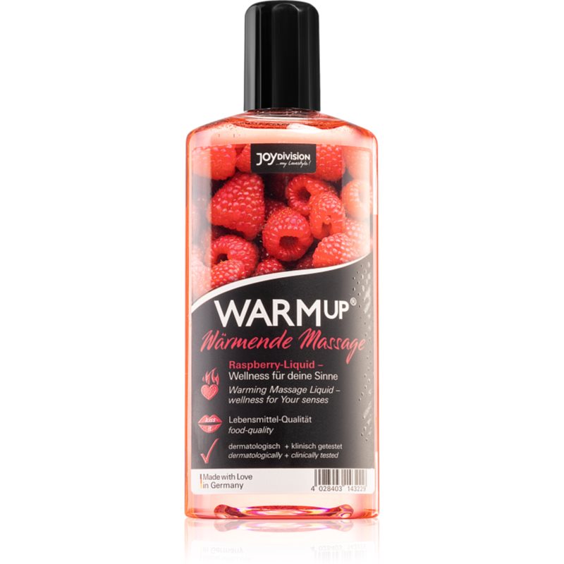 JoyDivision WARMup gel pentru masaj cu aromă Raspberry 150 ml