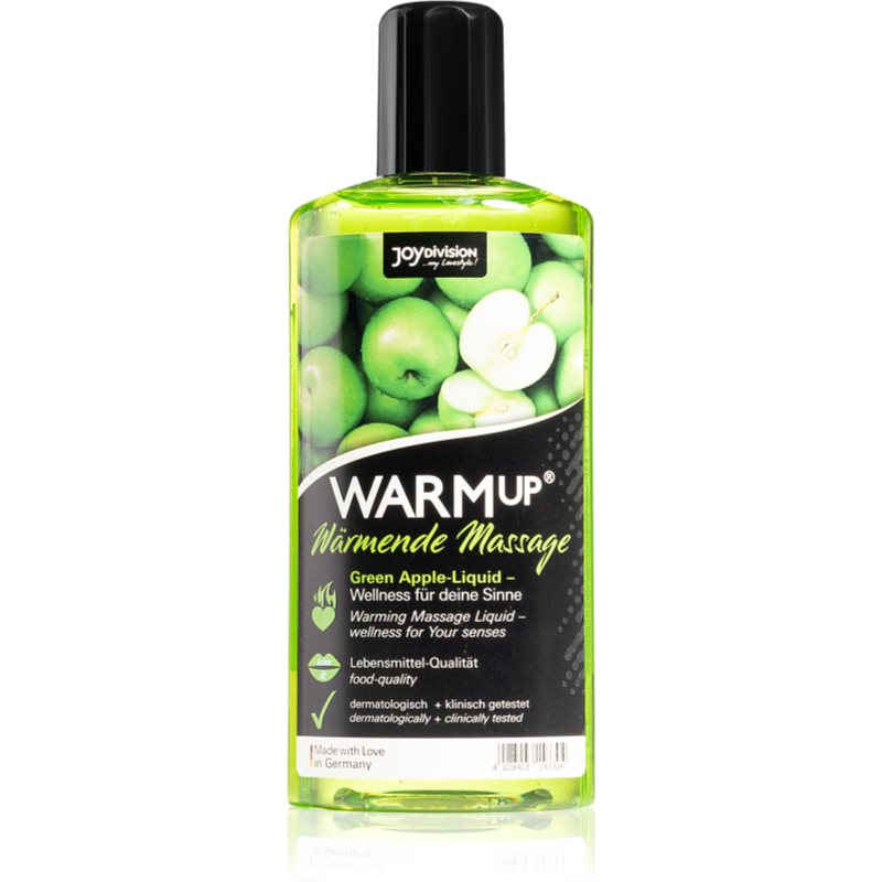 JoyDivision WARMup gel pentru masaj cu aromă Green Apple 150 ml