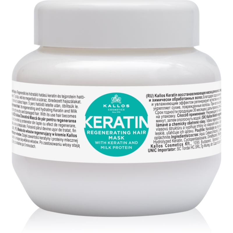 Kallos KJMN Professional Keratin Masca de par cu keratina 275 ml