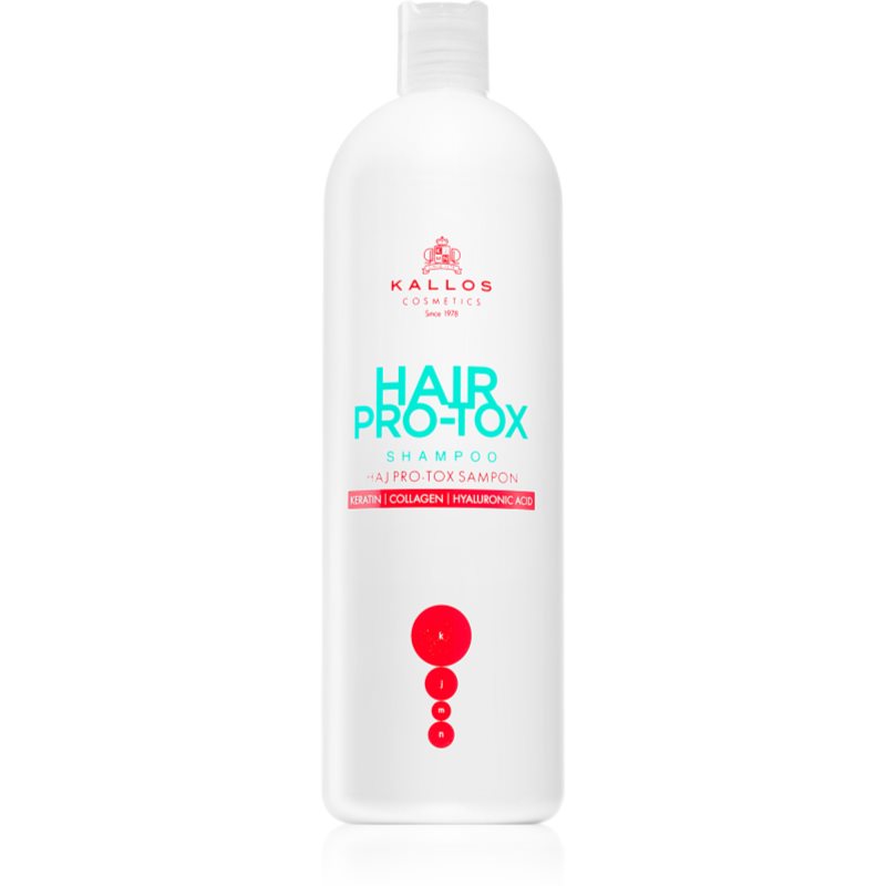 Kallos Hair Pro-Tox sampon cu keratina pentru păr uscat și deteriorat 1000 ml